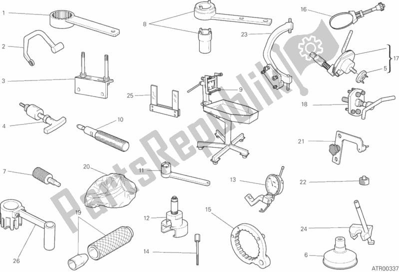 Alle onderdelen voor de Werkplaatsgereedschap, Motor van de Ducati Scrambler Icon Brasil 803 2017